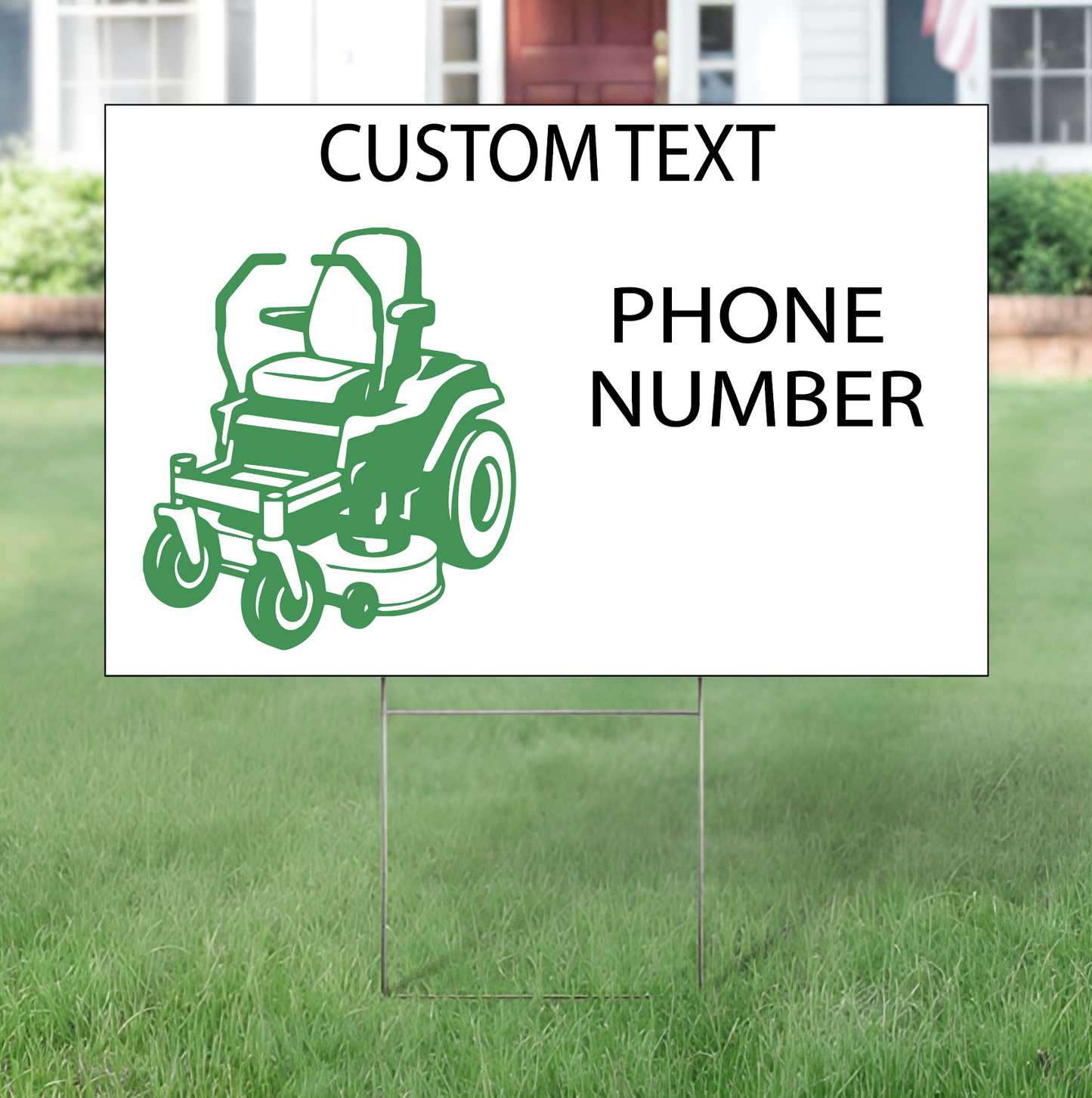 Grass Mowing Service Yard Sign Template
