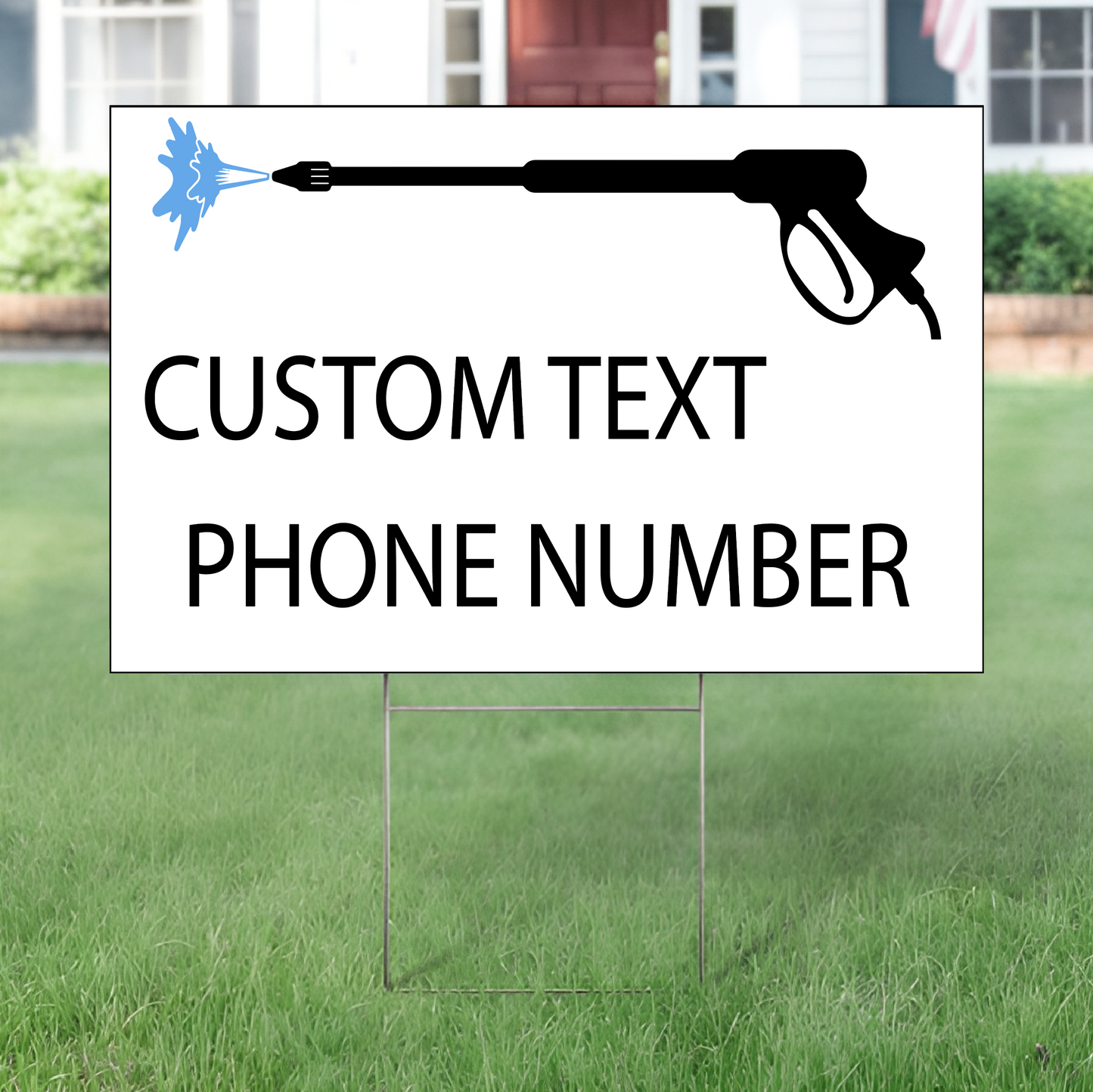 Pressure Washing Yard Sign Template