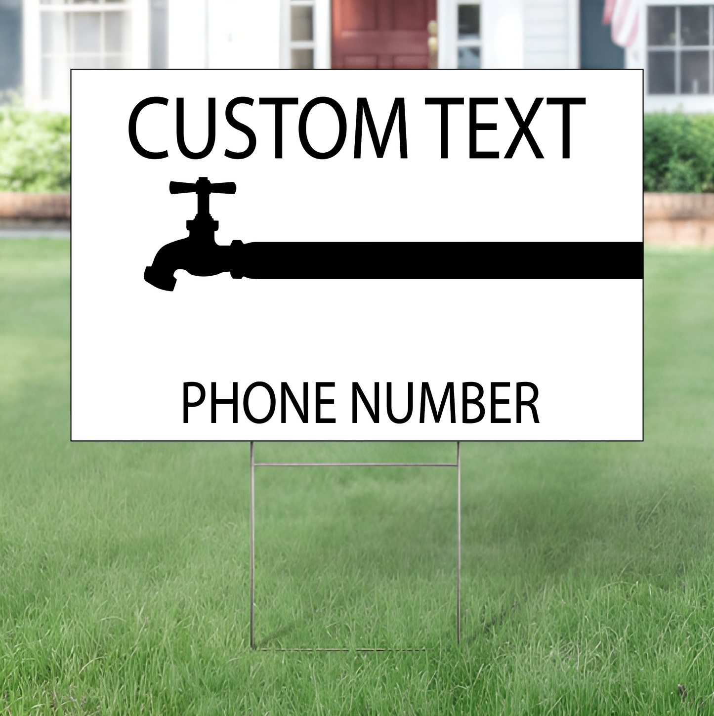 Plumbing Yard Sign Template