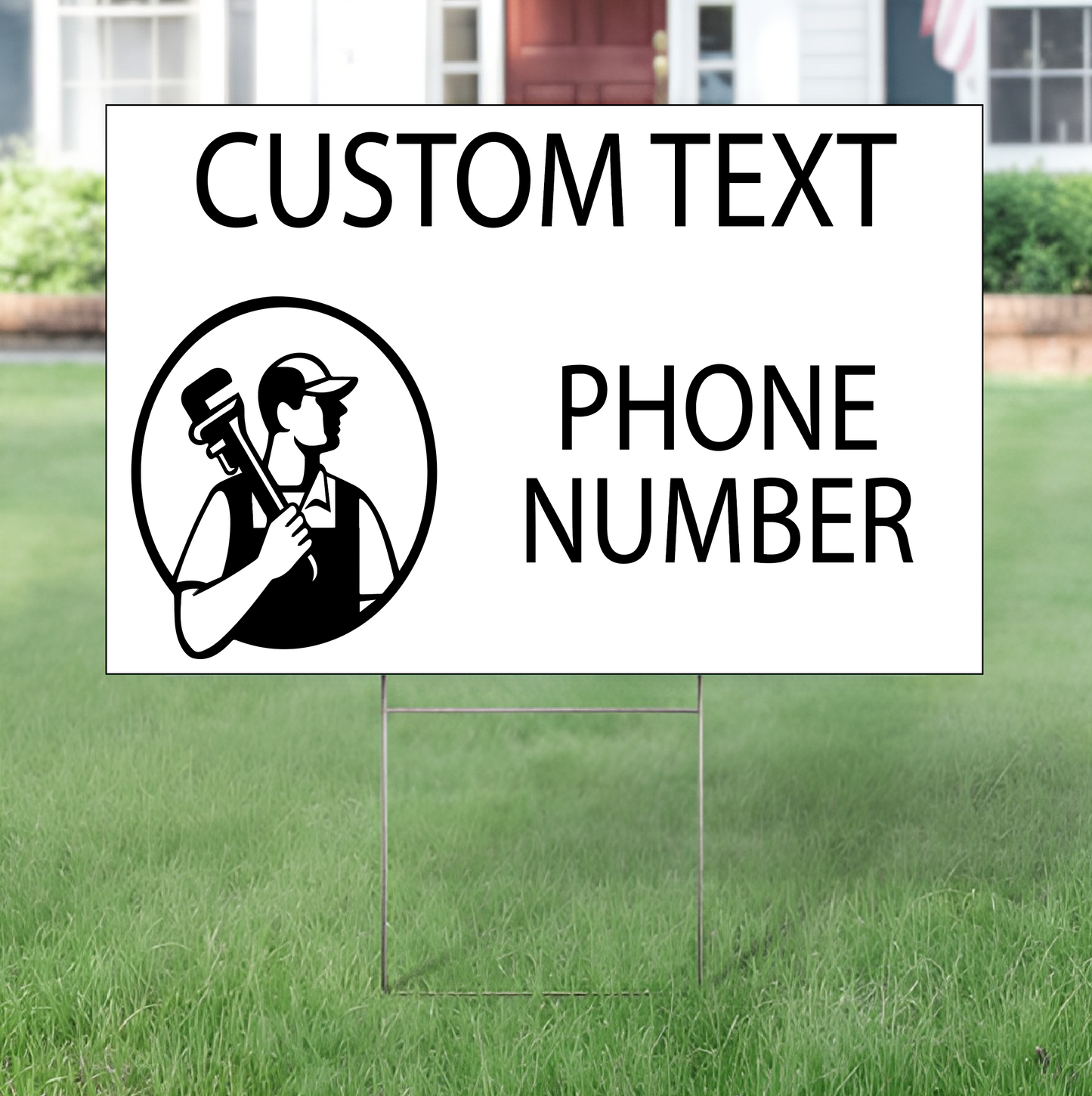 Plumber Yard Sign Template