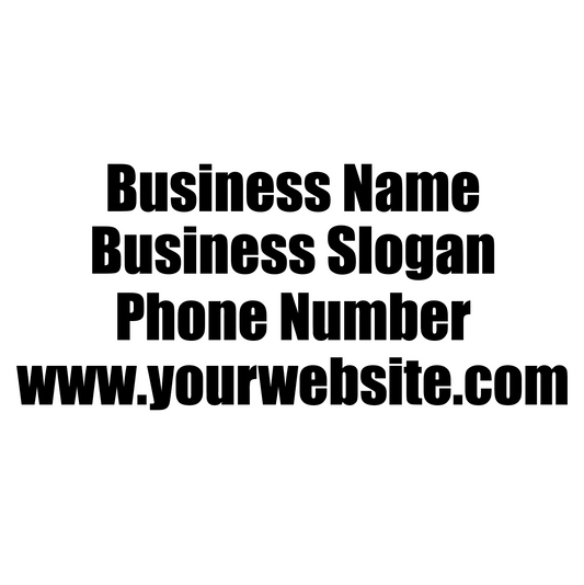 Script Font Café Window Decal | Custom Vinyl Business Sign for Coffee Shops & Boutiques