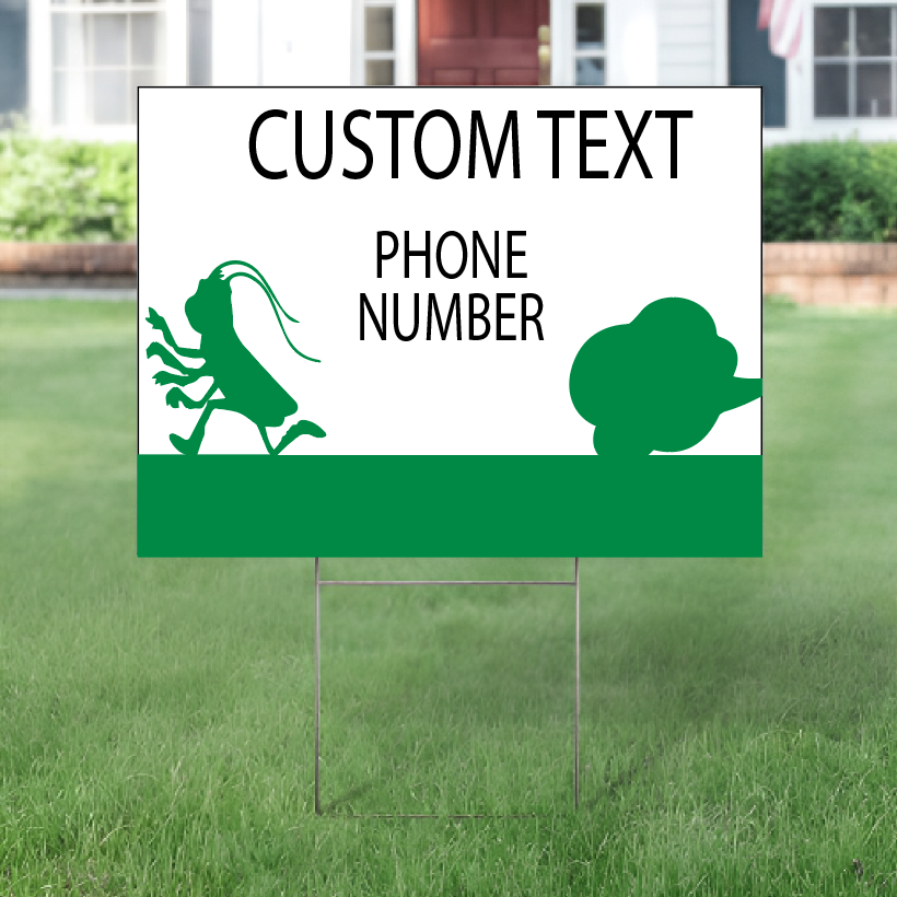 Yard Signs Template - Pest Control Sign