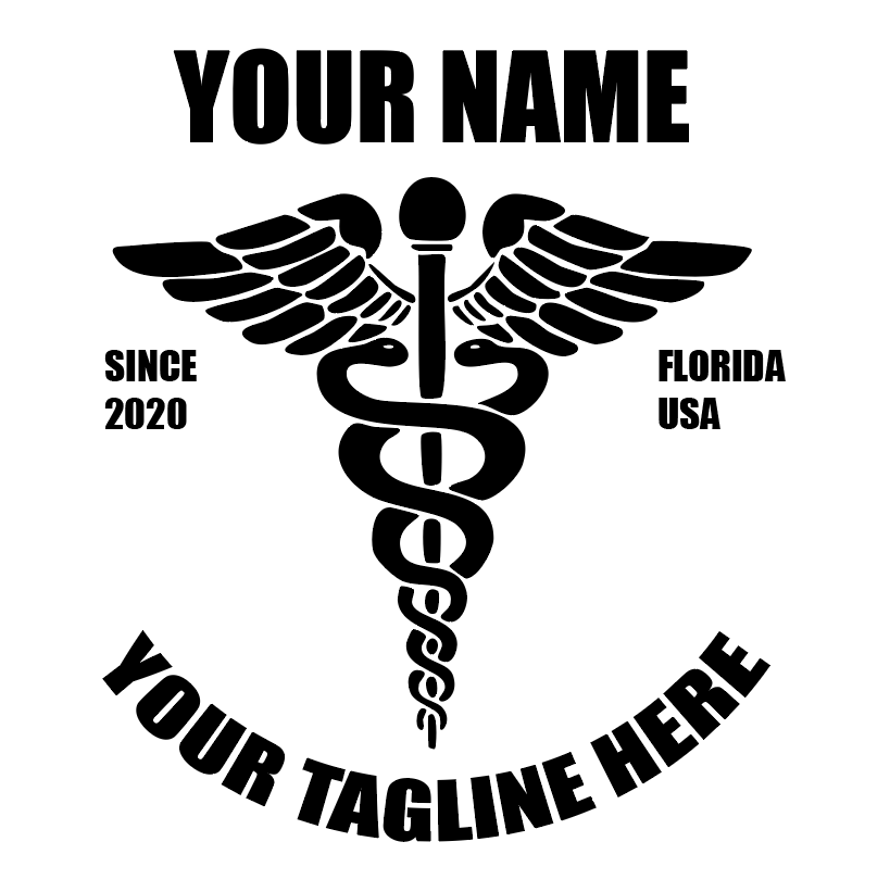 Nurse or Medical Office Logo Decal | Custom Storefront Sign
