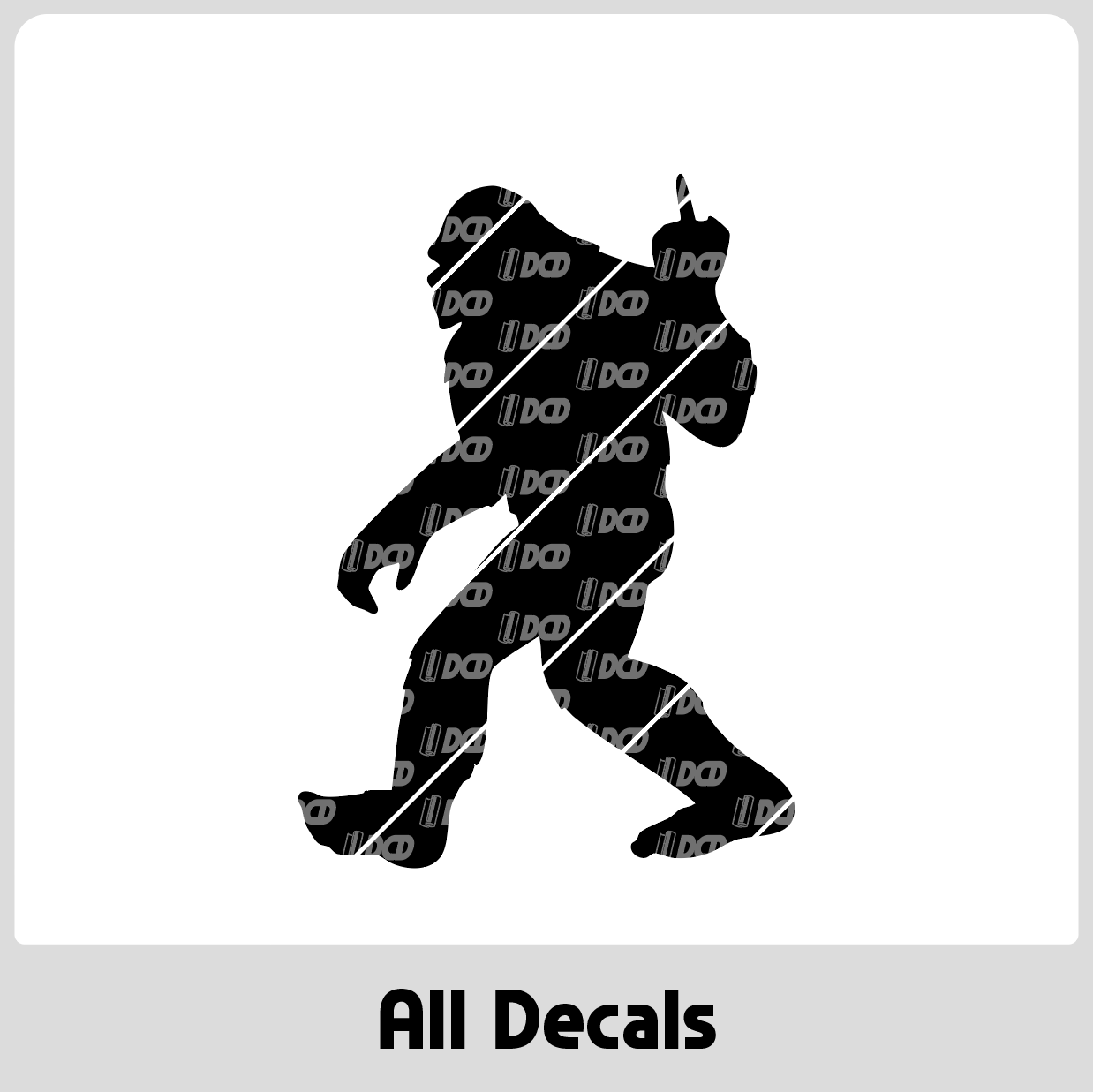 Bigfoots Finger Decal