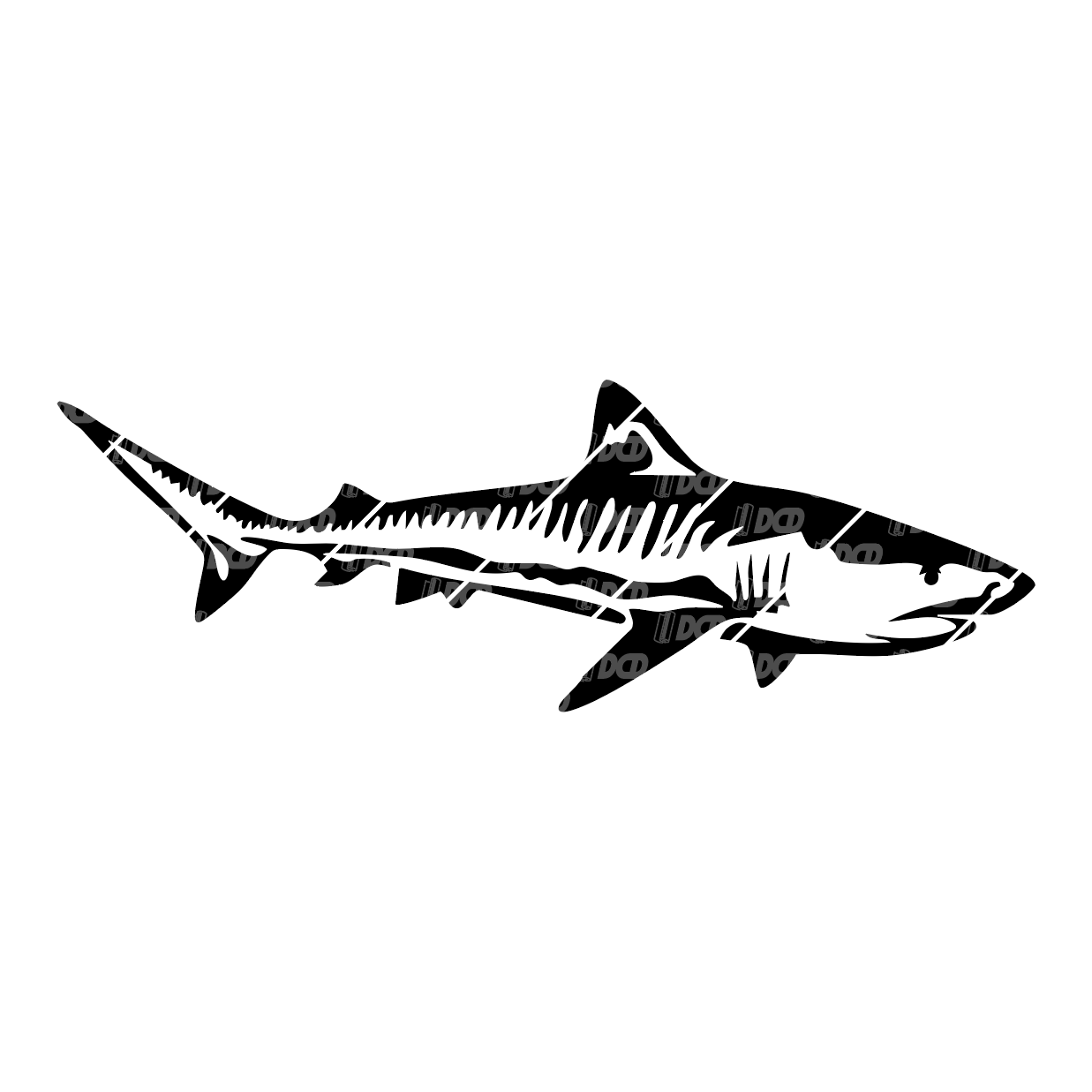 Tiger Shark Decal