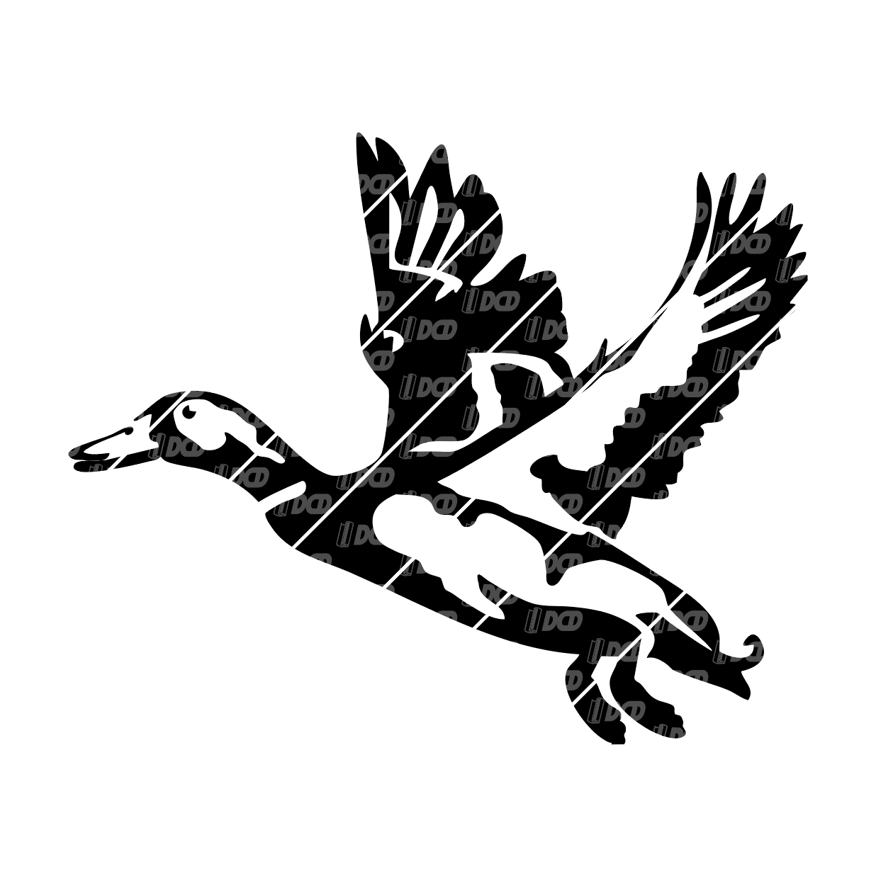 Flying Duck Decal