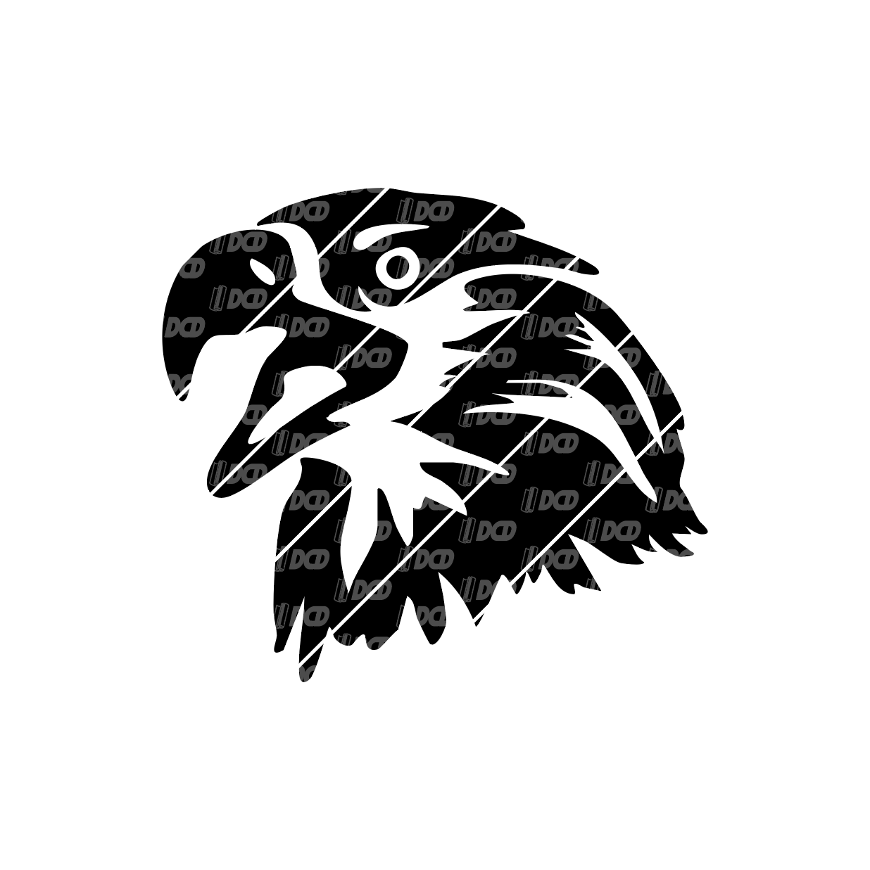 Screaming Bald Eagle Decal
