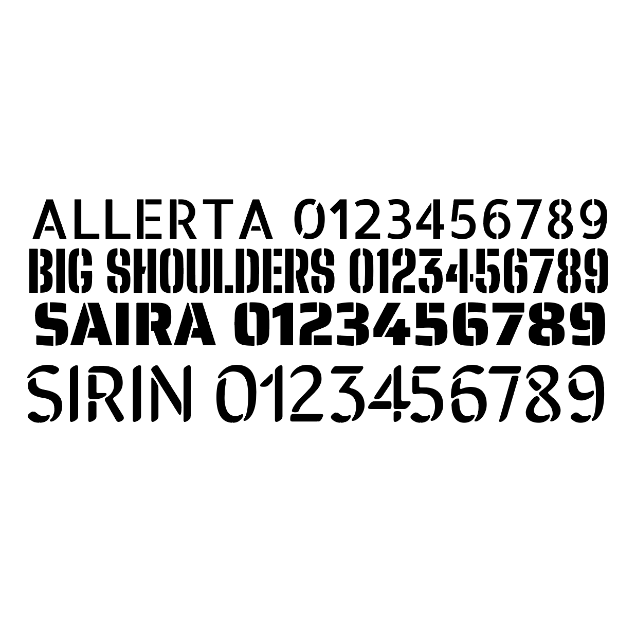 Reusable Plastic Address Stencil Sheet