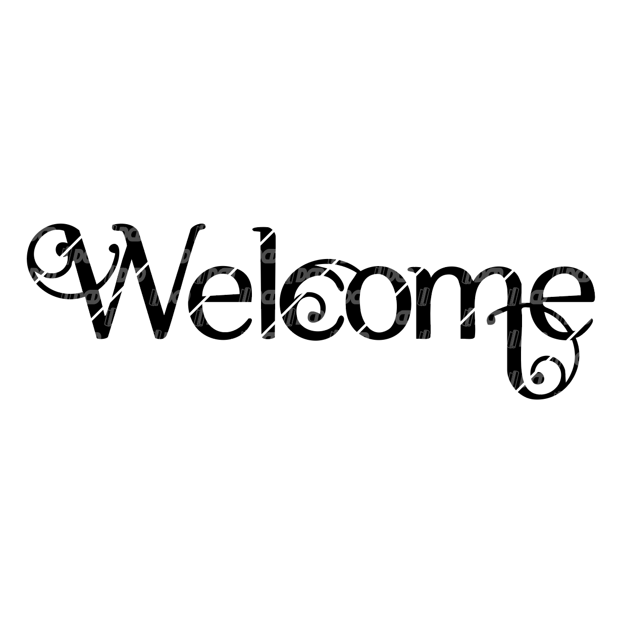 Welcome Door Decal | Decorative Front Door Vinyl Sticker