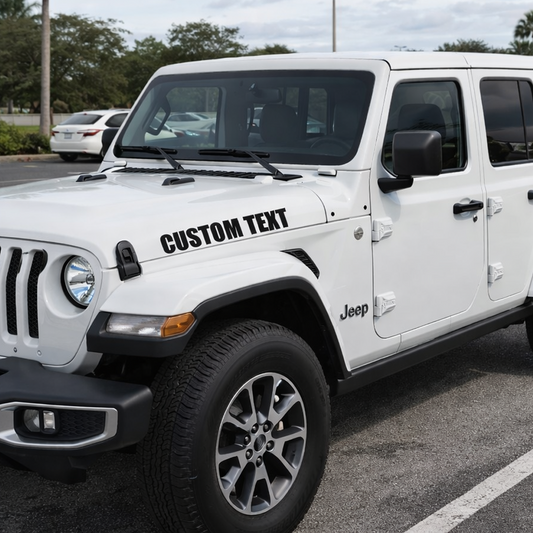 Custom Jeep Hood Decals