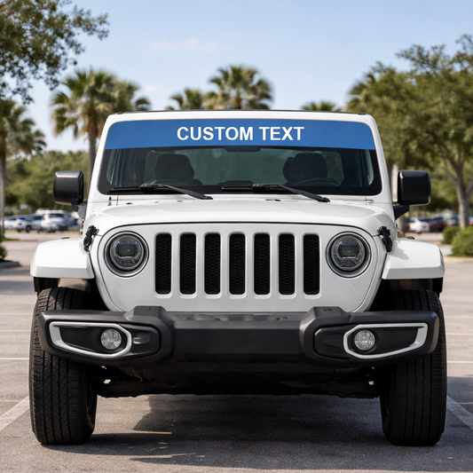 Custom Vehicle Windshield Banner