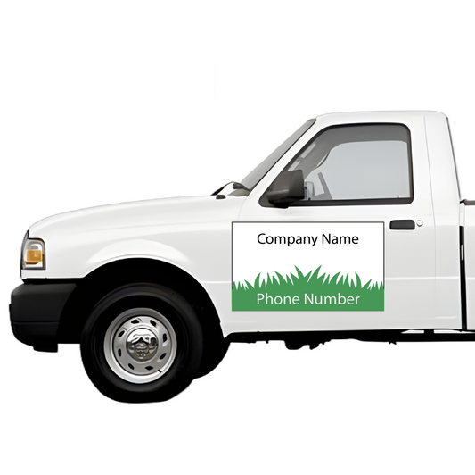 Vehicle Magnet Template - Grass