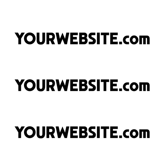 Custom Website URL Decal