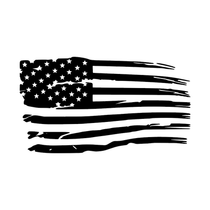 Distressed USA Flag Decal