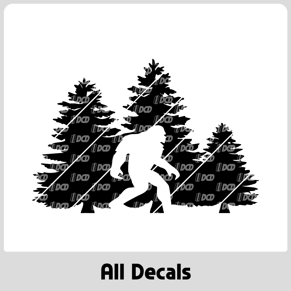 Bigfoot Creeping Decal
