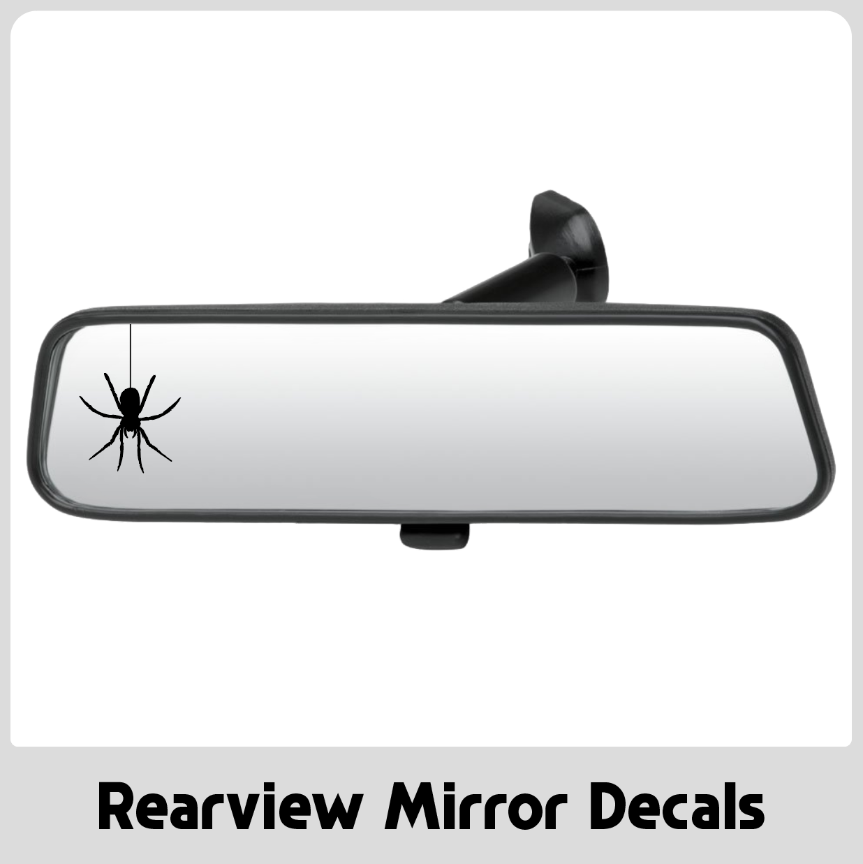 Crawling Spider Rearview Mirror Decal