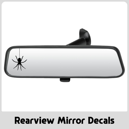 Crawling Spider Rearview Mirror Decal