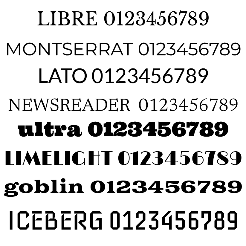 Custom Boat Registration Number Decals