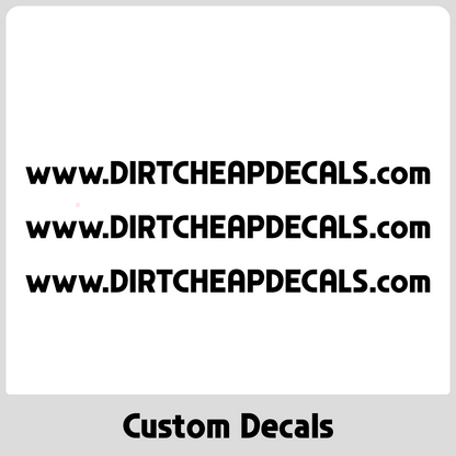 Custom Website URL Decal