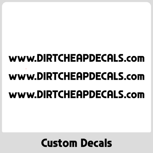 Custom Website URL Decal