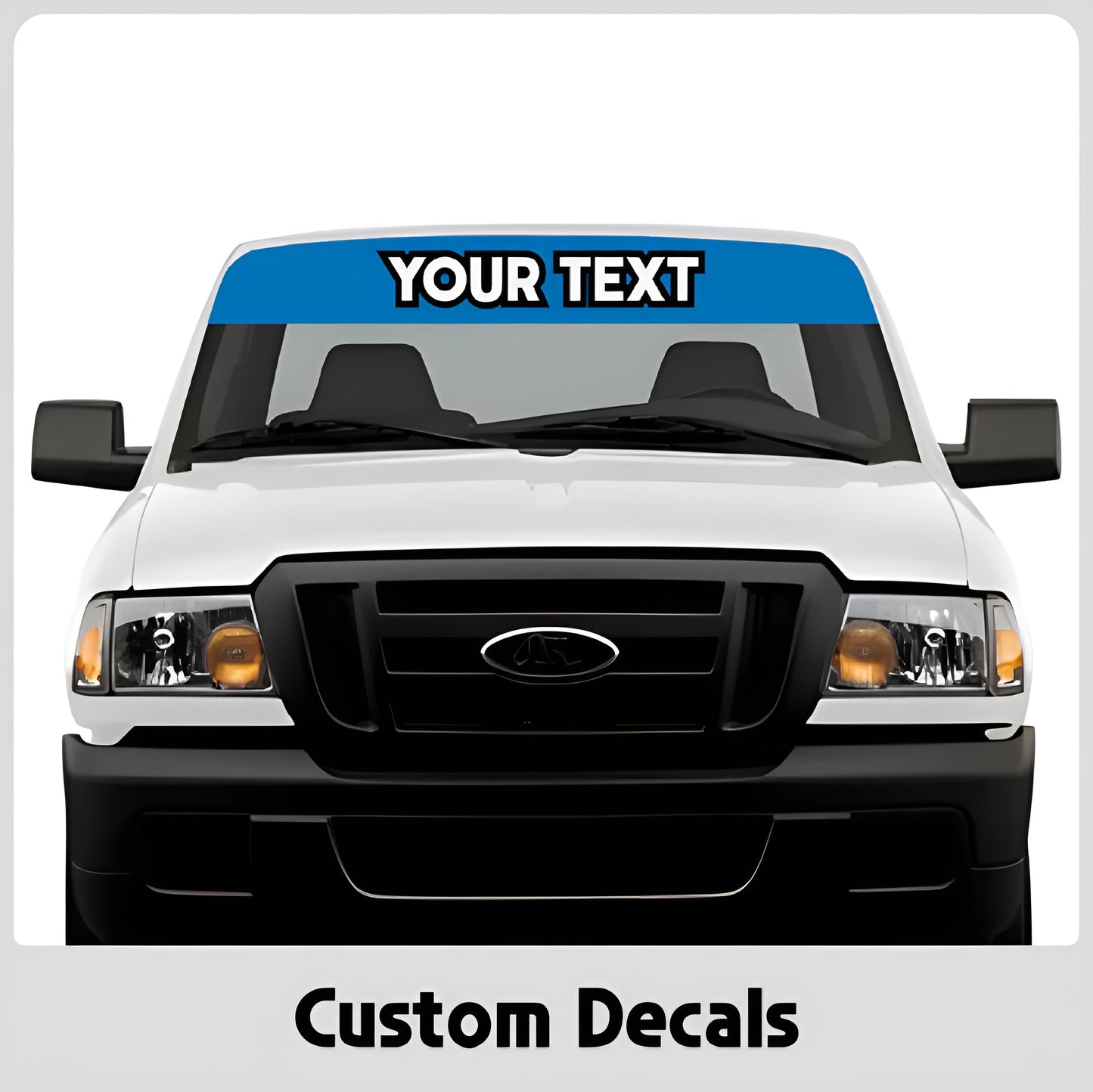 Custom Vehicle Window Banner