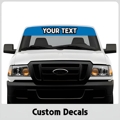 Custom Vehicle Window Banner
