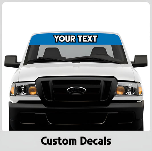 Custom Vehicle Window Banner