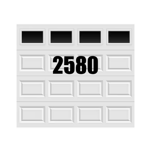 Garage Door Address Number Decals