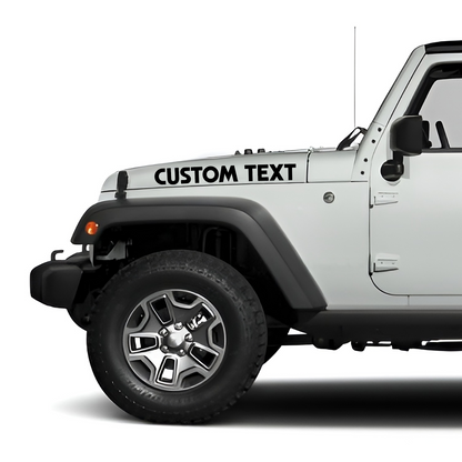 Custom Jeep Hood Decals – Set of 2