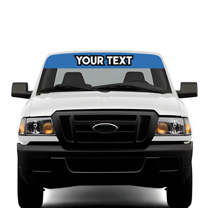 Custom Vehicle Window Banner