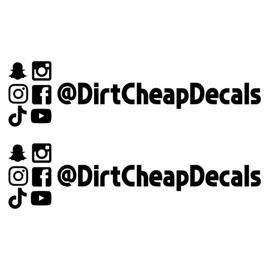 Custom Social Media Decals