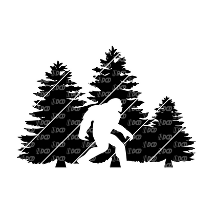 Bigfoot Creeping Decal