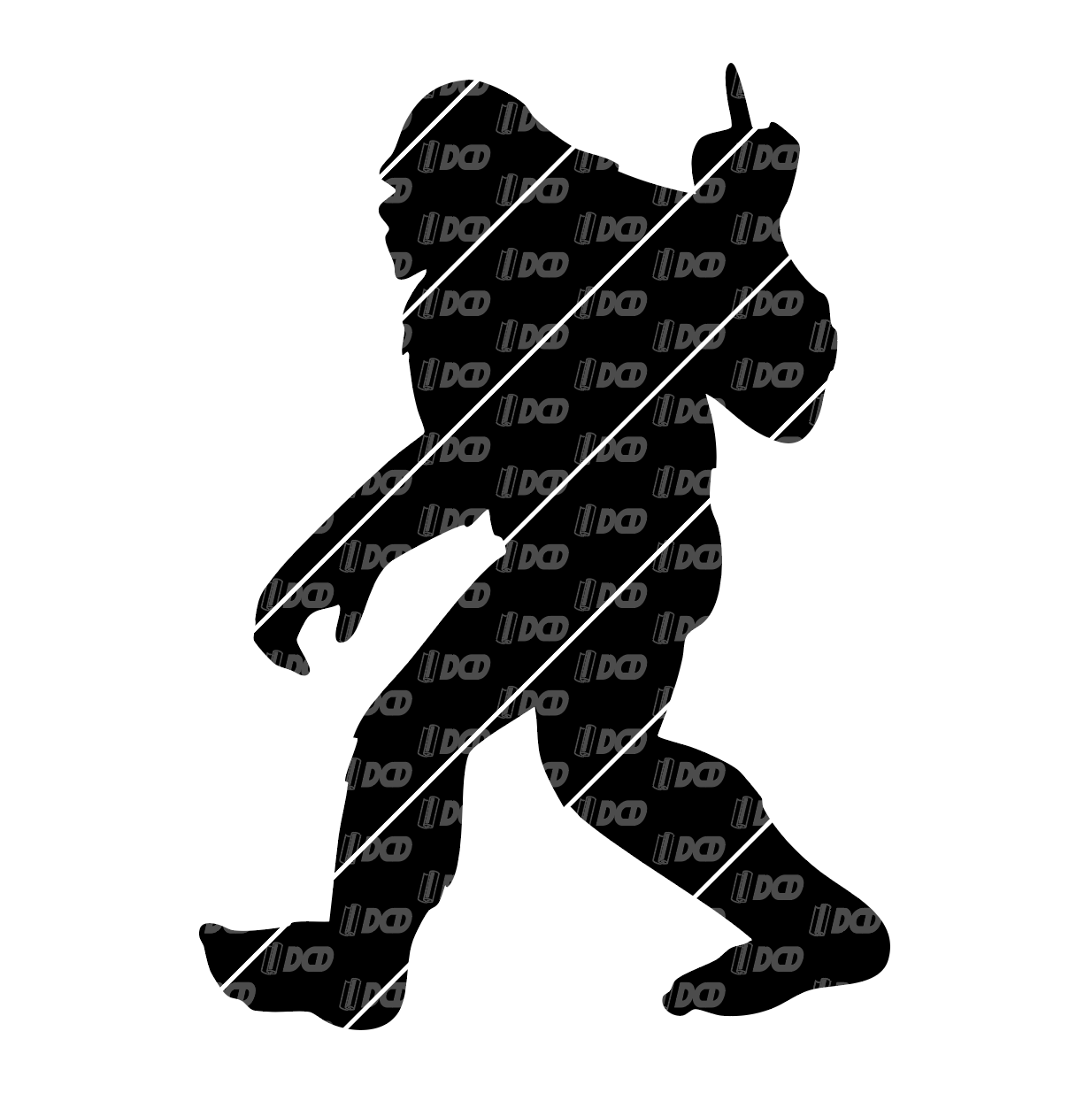 Bigfoots Finger Decal