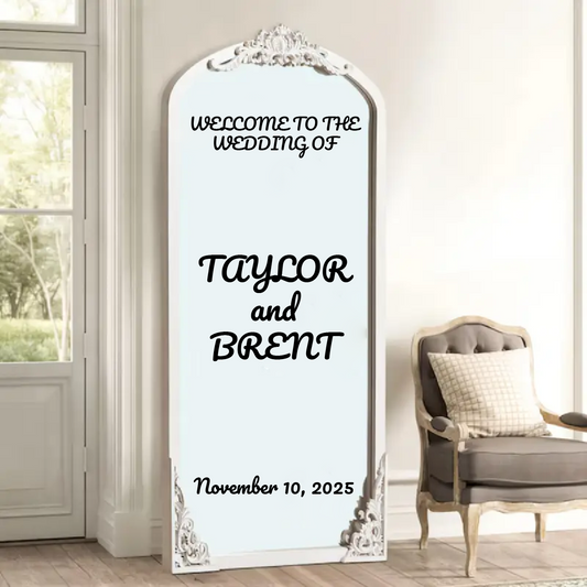 Wedding Mirror Decals