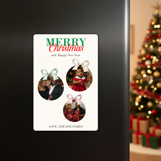 Multi Ornament Style | Christmas Fridge Magnets