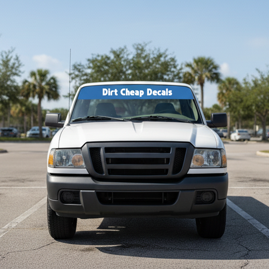 Custom Vehicle Window Banner