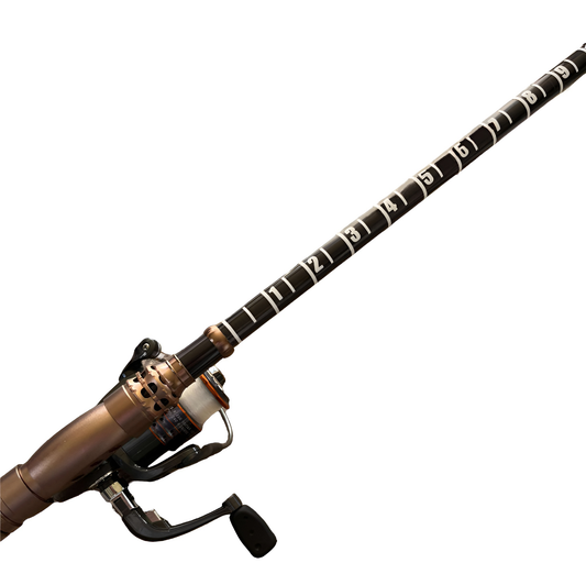 Fishing Rod Ruler Decal