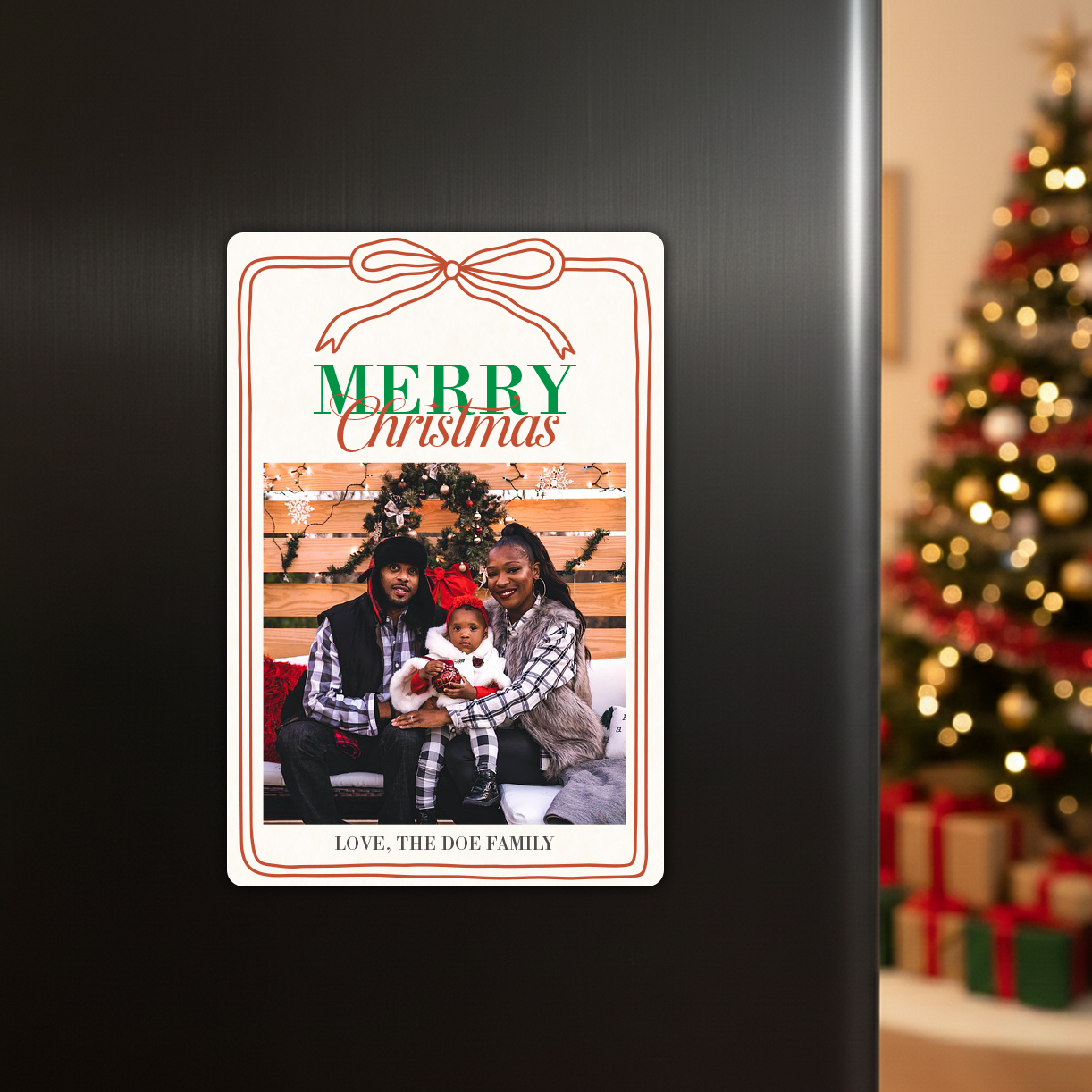 Bow Style | Christmas Fridge Magnets