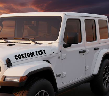 Custom Jeep Hood Decals