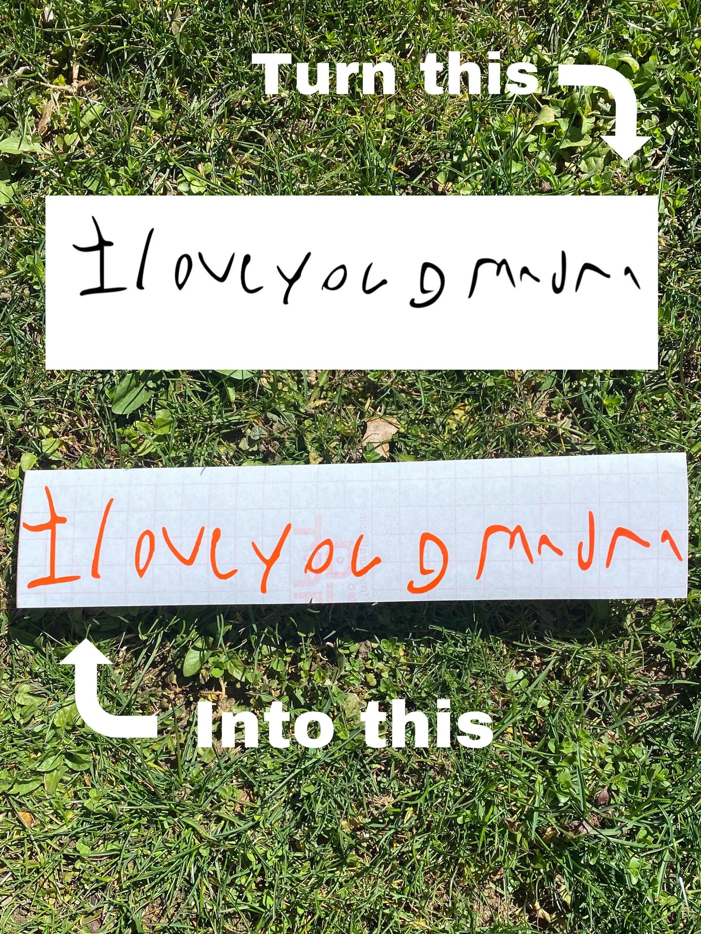 Custom Handwriting Decal