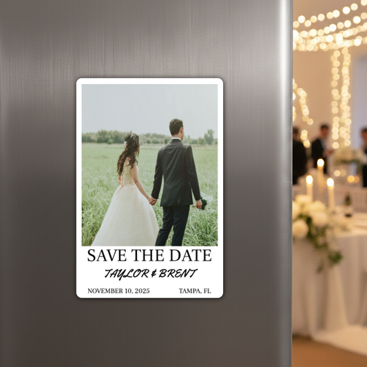 Polaroid Style | Save The Date Magnets