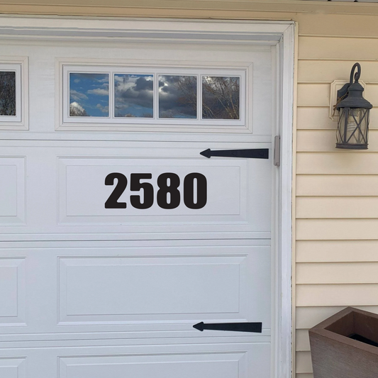 Garage Door Address Number Decals